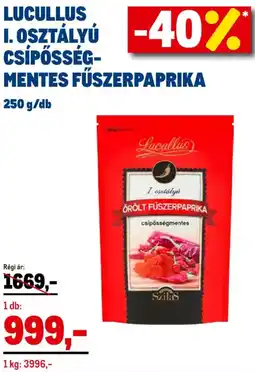 Metro Lucullus I. Osztályú csípősségmentes fűszerpaprika ajánlat