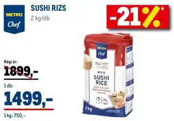 Metro Metro Chef Sushi rizs ajánlat