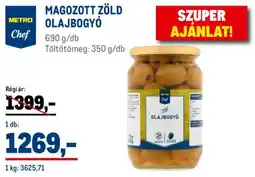 Metro Metro Chef Magozott zöld olajbogyó ajánlat