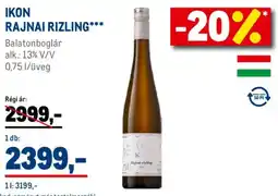 Metro Ikon Rajnai Rizling ajánlat