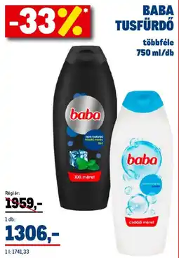 Metro Baba tusfürdő ajánlat