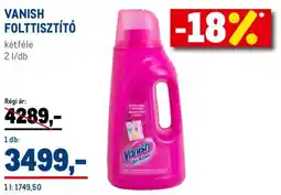 Metro Vanish folttisztító ajánlat