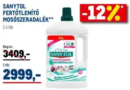 Metro Sanytol fertőtlenítő mosószeradalék ajánlat