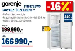 Metro Gorenje FN617EEW5 fagyasztószekrény ajánlat