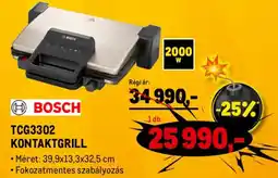 Metro Bosch TCG3302 kontaktgrill ajánlat