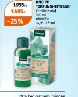 Müller KNEIPP "GESUNDHEITSBAD" Fürdővíz olaj ajánlat