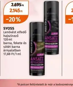 Müller SYOSS Lenövést elfedő hajszínező ajánlat