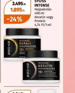 Müller SYOSS INTENSE Hajpakolás ajánlat