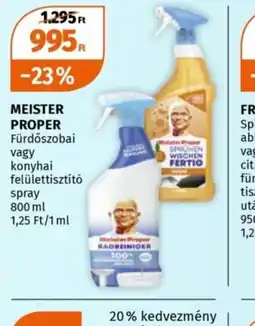 Müller MEISTER PROPER felülettiszt minden BLINK téli autóápolásit spray ajánlat