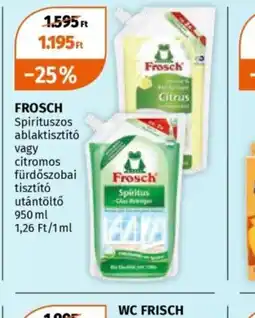 Müller FROSCH Spirituszos ablaktisztít ajánlat