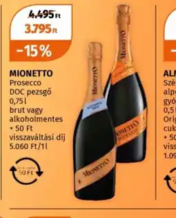 Müller MIONETTO Prosecco DOC pezsgő ajánlat