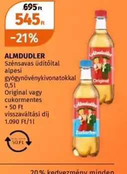 Müller ALMDUDLER Szénsavas üdítőital ajánlat