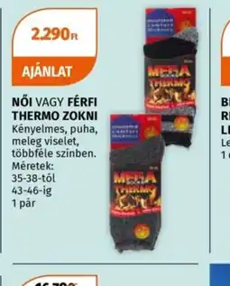 Müller NŐI VAGY FÉRFI THERMO ZOKNI ajánlat