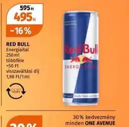 Müller RED BULL Energiaital ajánlat