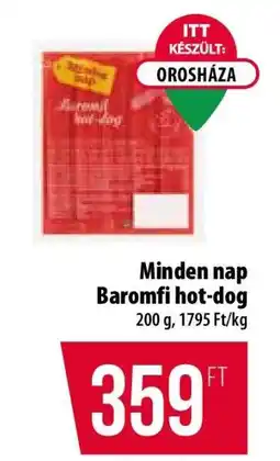 Coop Minden nap Baromfi hot-dog ajánlat