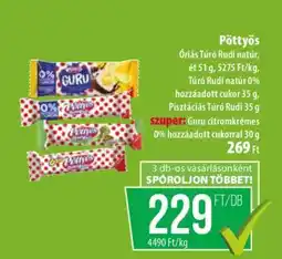 Coop PÖTTYÖS Túró Rudi ajánlat