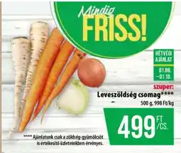 Coop Leveszöldség csomag ajánlat