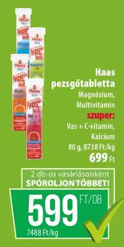 Coop Haas pezsgőtabletta ajánlat