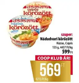 Coop Nádudvari körözött ajánlat