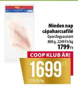 Coop Minden nap cápaharcsafilé ajánlat