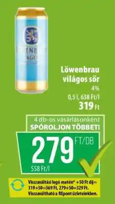 Coop LÖWENBRAU Világos sör ajánlat