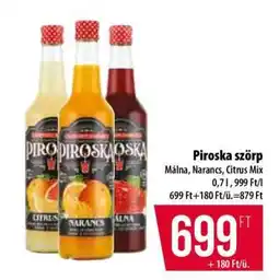 Coop Piroska Szörp ajánlat
