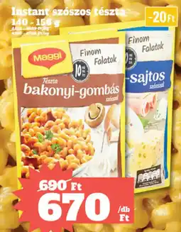 Vil-For Instant szószos tészta ajánlat