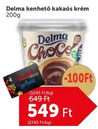 Delma kenhető kakaós krém