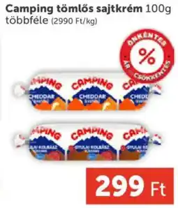 PRIVÁT Camping tömlős sajtkrém ajánlat