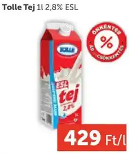 PRIVÁT Tolle Tej 2,8% ESL ajánlat