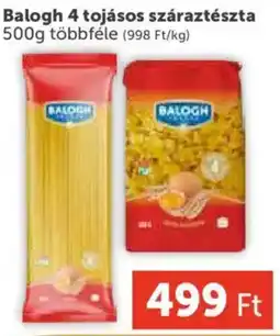 PRIVÁT Balogh 4 tojásos száraztészta ajánlat