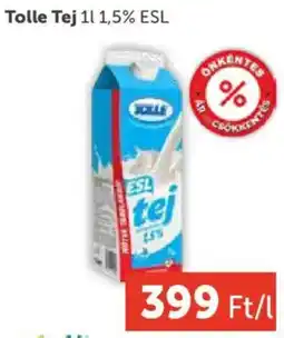 PRIVÁT Tolle Tej 1,5% ESL ajánlat