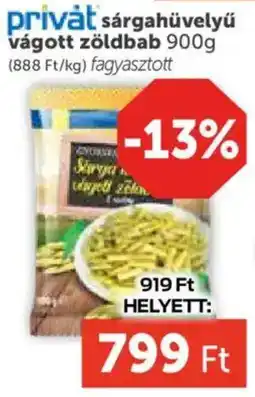 PRIVÁT Privát sárgahüvelyű vágott zöldbab ajánlat