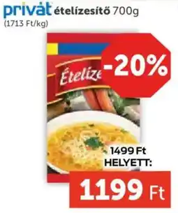 PRIVÁT Privát ételízesítő ajánlat