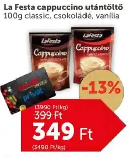 PRIVÁT La Festa cappuccino utántöltő ajánlat