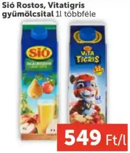PRIVÁT Sió Rostos, Vitatigris gyümölcsital ajánlat