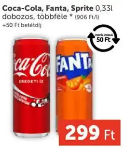 PRIVÁT Coca-Cola, Fanta, Sprite ajánlat
