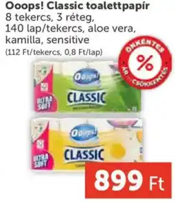 PRIVÁT Ooops! Classic toalettpapír ajánlat