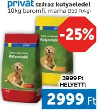 Privát száraz kutyaeledel