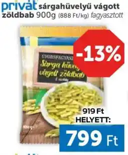 PRIVÁT Privat sárgahüvelyű vágott zöldbab ajánlat