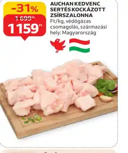 Auchan AUCHAN SERTÉSKOCKÁZOTT ZSÍRSZALONNA ajánlat