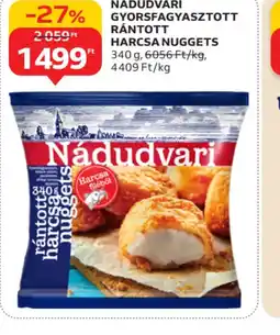 Auchan NÁDUDVARI RÁNTOTT HARCSA NUGGETS ajánlat