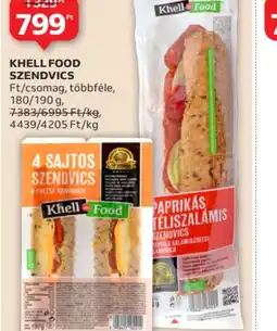 Auchan KHELL FOOD SZENDVICS ajánlat