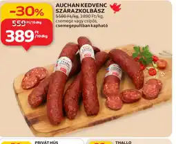 Auchan AUCHAN KEDVENC SZÁRAZKOLBÁSZ ajánlat