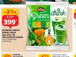 Auchan EISBERG GREEN DRINK saláta- és zöldségkeverék ajánlat