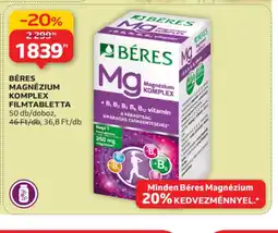 Auchan BÉRES MAGNÉZIUM KOMPLEX ajánlat