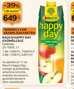 Auchan RAUCH HAPPY DAY GYÜMÖLCSLÉ ajánlat