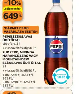 Auchan PEPSI SZÉNSAVAS ÜDÍTŐITAL ajánlat