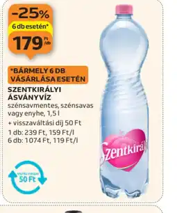 Auchan SZENTKIRÁLYI ÁSVÁNYVÍZ ajánlat