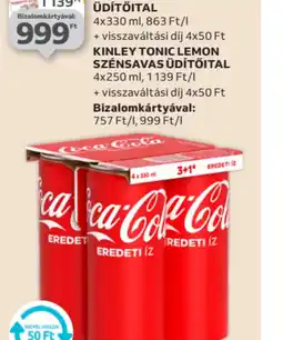 Auchan COCA-COLA, FANTA, KINLEY ÜDÍTŐITAL ajánlat